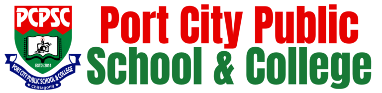 Port City Public School official logo in website header navigation menu