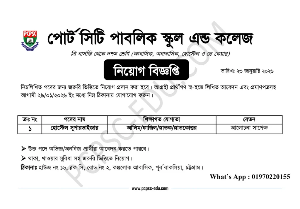 Job Circular poster
